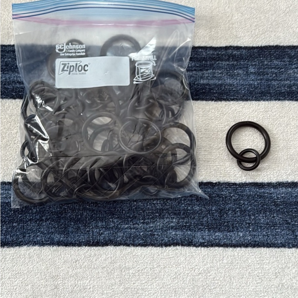 Pottery Barn Black Curtain Rings